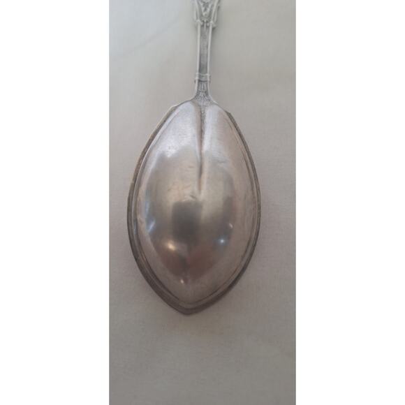 Antique Whiting Sterling Silver “Arabesque” Spoon 1875 Roehm & Wright 6.75" - Picture 3 of 9